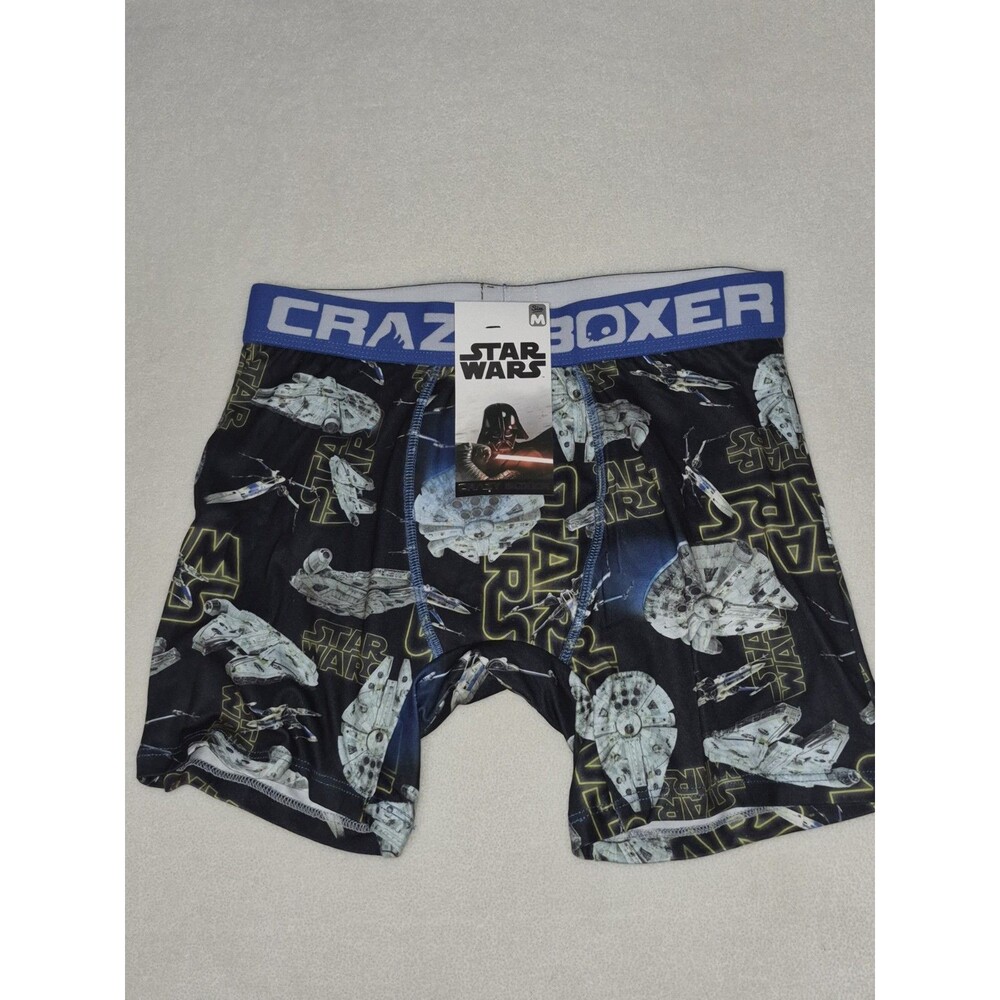 Star Wars Crazy Boxer Mens M Millennium Falcon Boxer Briefs Underwear NWT